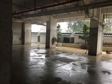 广州市白云区室内停车场施工细节照片 1